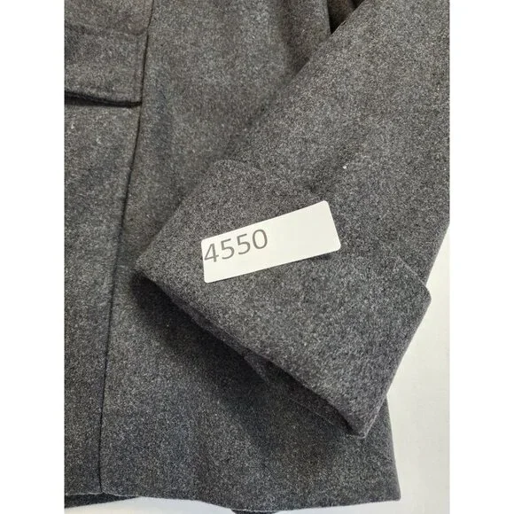 Larry Levine Women L Double Breasted Pea Coat Lined Cuff Mid Length Classy - Picture 9 of 9